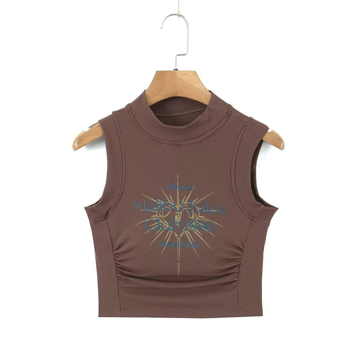 Summer Round Neck Stretch Slimming Short Vest