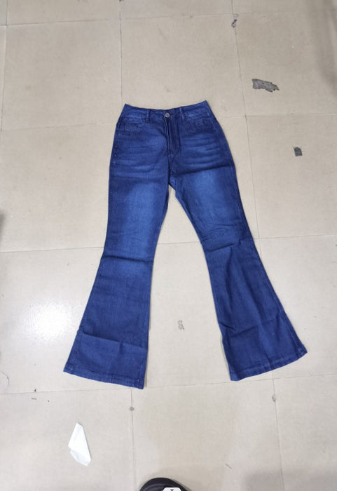 Women Jeans Slim Slimming Wide Leg Pants Trousers Jeans