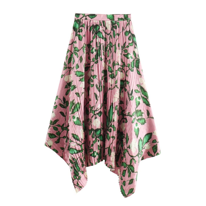 Women Printed Small Pleated Skirt Sets