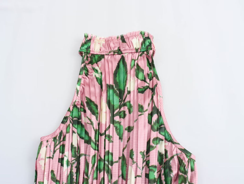 Women Printed Small Pleated Skirt Sets