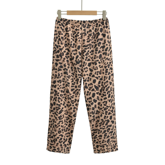 Summer Women Clothing Casual Simple Animal Pattern Printed Pants