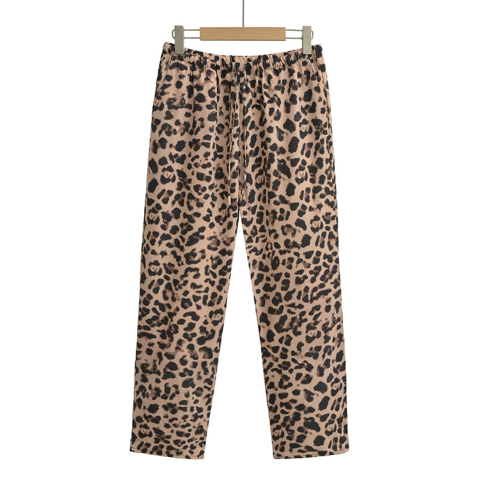 Summer Women Clothing Casual Simple Animal Pattern Printed Pants