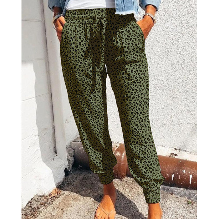 Summer Women Clothing Popular Loose Floral Print Casual Pants