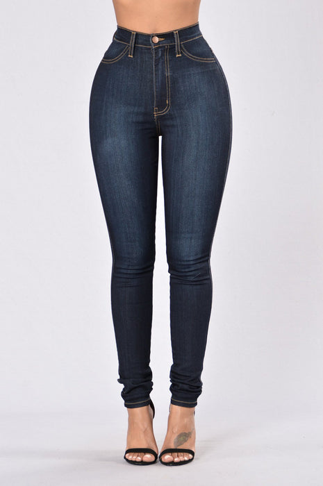 Autumn Winter Denim Supply High Waist Stretch Slim Fit Skinny Pants