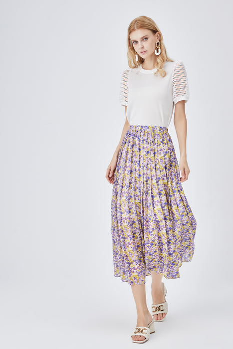 Fashionable Floral Skirt Women Summer Western Youthful-Looking Women Floral A- line Skirt Women Skirt