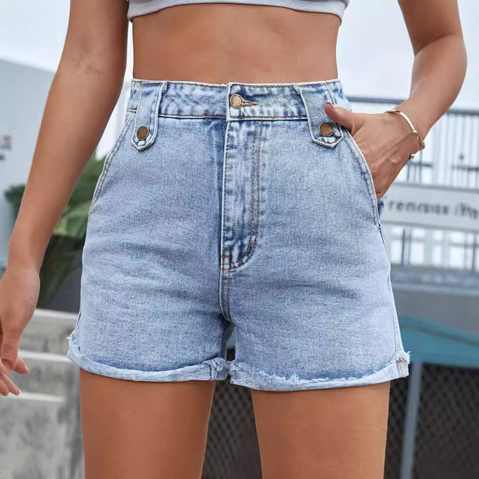 Women Clothing Women Clothing Slim Fit Slimming Denim Shorts