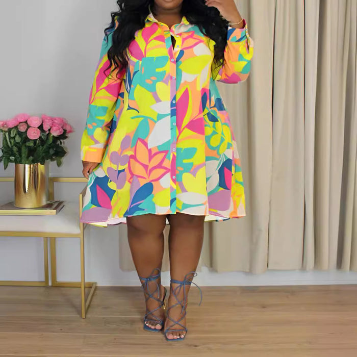 Plus Size Summer Vacation Loose Personality Cool Dress