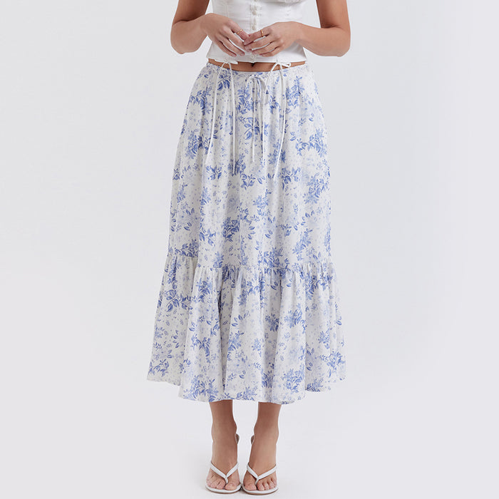 Printed Skirt Sexy Floral Skirt Summer Women Dress Printed Midi Skirt Women Skirt