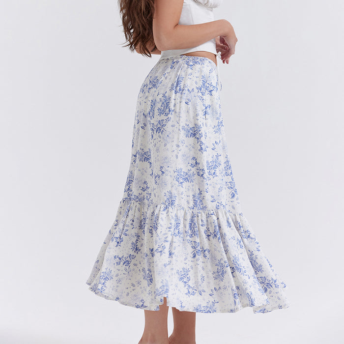 Printed Skirt Sexy Floral Skirt Summer Women Dress Printed Midi Skirt Women Skirt