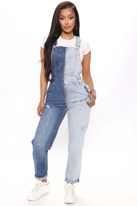 Women Suspender Jumpsuit Siamese Fit Slimming Jeans Women Jumpsuit