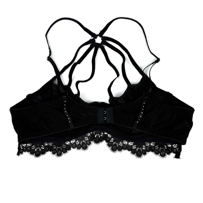 Black Lace Grenadine Drill Shoulder Strap Lace Band Sexy Slim Fit Inner Wear Small Sling