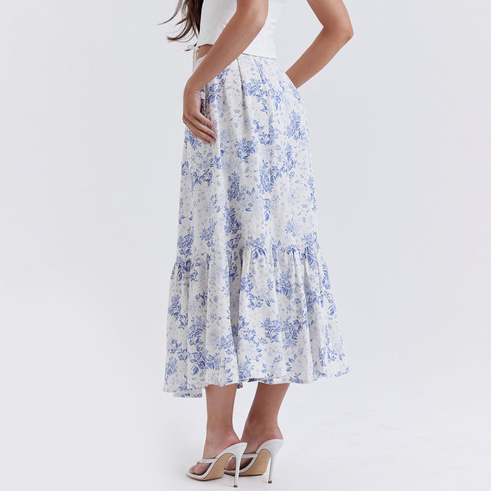 Printed Skirt Sexy Floral Skirt Summer Women Dress Printed Midi Skirt Women Skirt