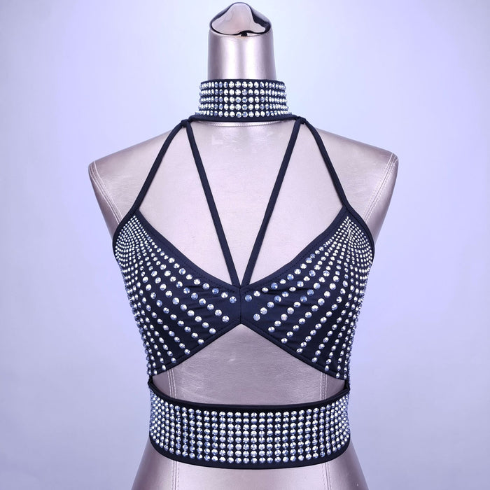 Camisole Beauty Back Xi Yin Source Rhinestone Nightclub Tops Sexy