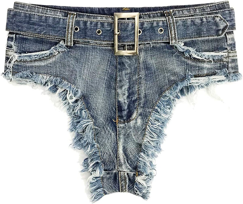 Spring Summer Sexy Sexy Ultra Short Frayed Denim Super Short Shorts Women