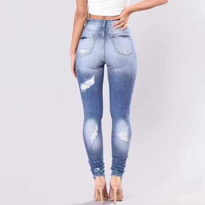 Women Daily Casual Denim with Hole Women Wear