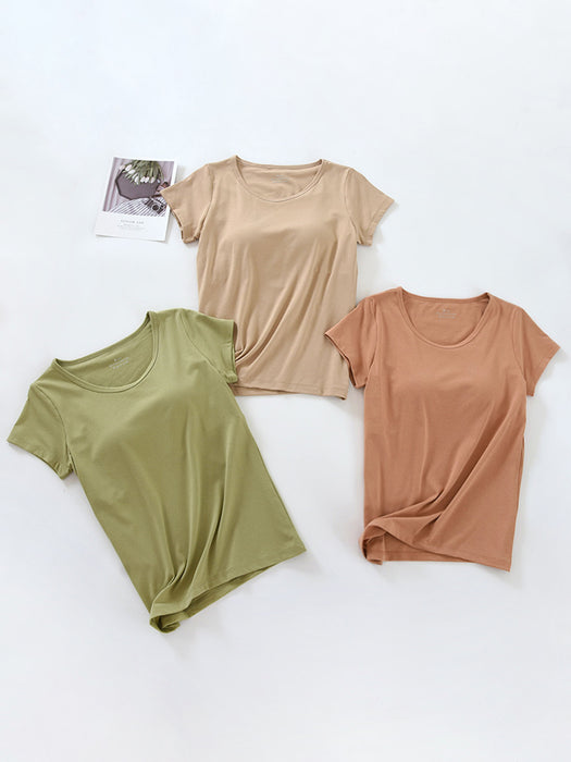 Round Neck Short Sleeve T-Shirt