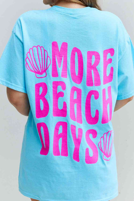 Sweet Claire "More Beach Days" Oversized Graphic T-Shirt