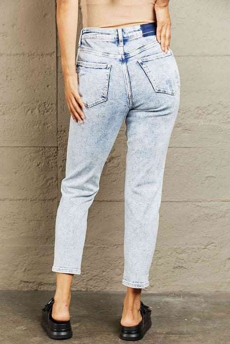 BAYEAS High Waisted Acid Wash Skinny Jeans