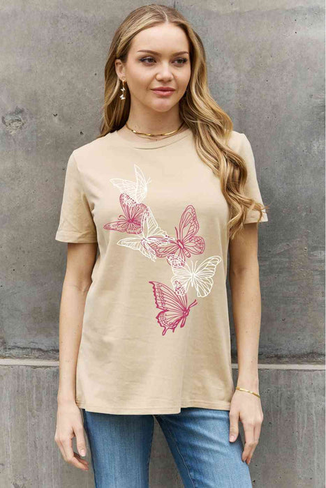 Simply Love Simply Love Full Size Butterfly Graphic Cotton Tee