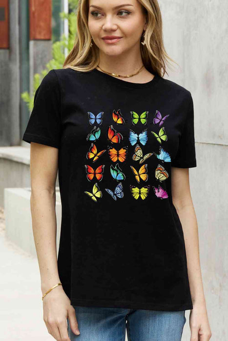 Simply Love Full Size Butterfly Graphic Cotton Tee