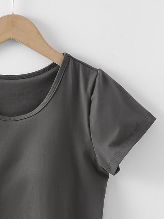 Round Neck Short Sleeve T-Shirt