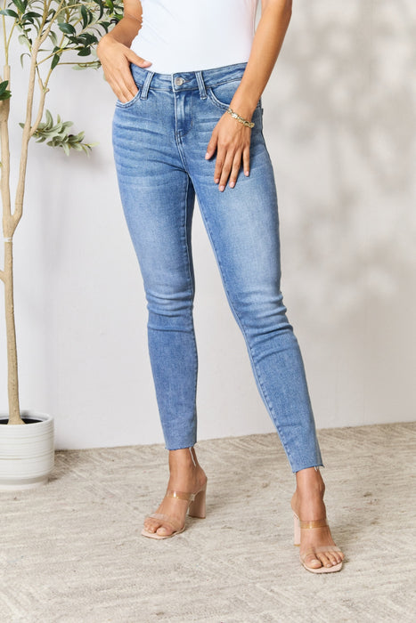 BAYEAS Raw Hem Skinny Jeans